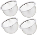 Kichvoe 4pcs Stainless Steel Tea Infuser Teapot Insert Tea Filter Fine Mesh Strainer for Daily Brewing