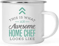 Andaz Press 11oz. Stainless Steel Campfire Coffee Mug Gift, This is What an Awesome Home Chef Looks Like, 1-Pack, Birthday Gift Ideas Coworker Him Her, Includes Gift Box