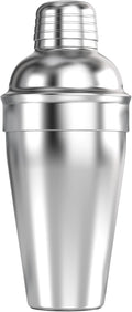 HIC Kitchen Bar Cocktail Shaker, 18/8 Stainless Steel, Mirror Finish, 3-Piece Set, Holds 18-Ounces