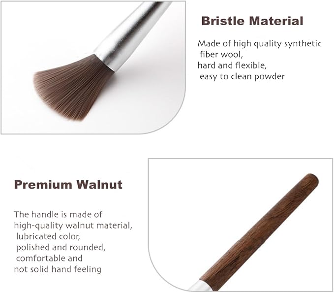 2PCS Coffee Grinder Cleaning Brush,Coffee Filter Cleaning Brush,Dusting Espresso Brush Accessories Cleaner Barista Brush,Wooden Handle Cleaning Tool for Barista Home Kitchen