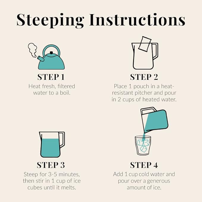 The Republic of Tea – Keto-Friendly Sweet Iced Decaf Black Tea, 8 Large Quart-Sized Iced Tea Pouches, Decaffeinated