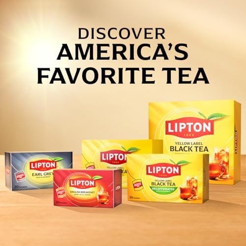 Lipton Earl Grey Tea Bags, Flavored Teabags, 120 Total Bags (20ct - Pack of 6)