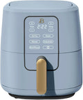 Beautiful 6-Quart Digital Air Fryer – TurboCrisp Tech Touchscreen with 1750W Power, 4 Cooking Modes (Cornflower Blue)