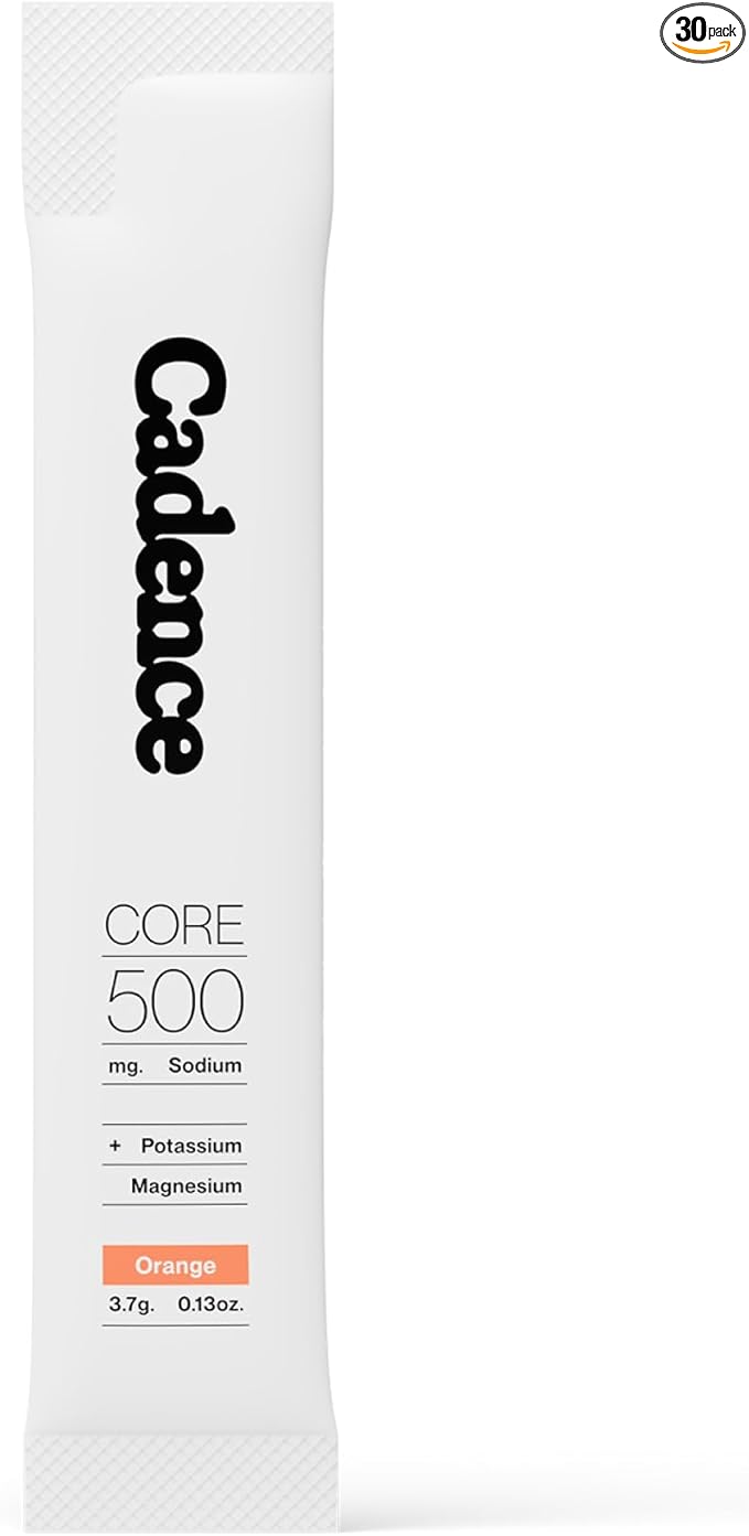 Cadence Sachets Core Orange - Carton (5g x 30) Science-Backed Hydration | Zero Caffeine | Vegan, Keto & Paleo Friendly | Sodium, Potassium & Magnesium for Performance & Recovery