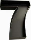 Hard Plastic Reusable Fillable Letters Numbers Serving Trays for Party Decoration (7, Black)
