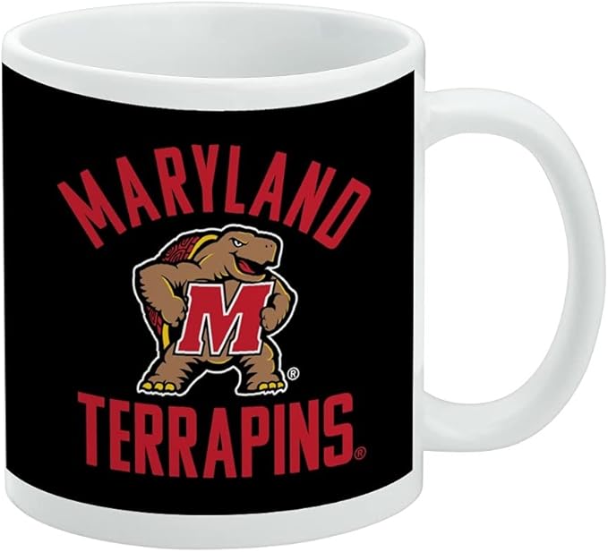 Maryland Terrapin Ceramic Coffee Mug, Novelty Gift Mugs for Coffee, Tea and Hot Drinks, 11oz, White