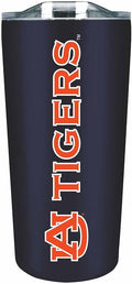 Campus Colors NCAA Stainless Steel Tumbler perfect for Gameday - 18 oz - Double Walled - Keeps Drinks Perfectly Insulated (Auburn Tigers - Navy)