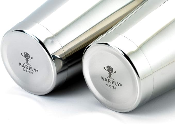 Barfly Cocktail Tin, Set (18 oz and 28 oz), Stainless Steel, Double Heavy Gauge