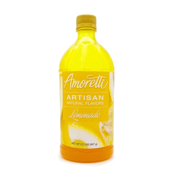 Amoretti - Natural Lemonade Artisan Flavor Paste, 2.2 lbs, Perfect For Ice Cream, Beverages, Cakes, and more, Preservative Free, Vegan, Gluten Free, No Artificial Sweeteners, Highly Concentrated