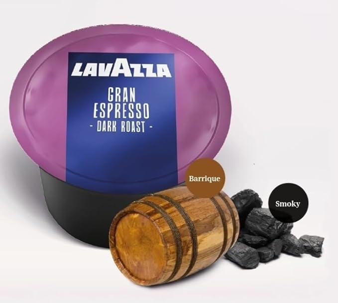Lavazza Blue Gran Espresso Capsules, Arabica and Robusta Blend, Compatible with Lavazza Classy Machines (100 Capsules)