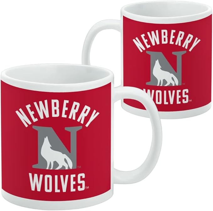Newberry College Wolves Logo Ceramic Coffee Mug, Novelty Gift Mugs for Coffee, Tea and Hot Drinks, 11oz, White