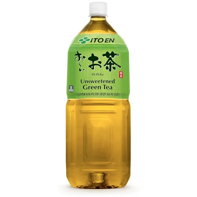 ITO EN Oi Ocha Green Tea, Sugar Free, 2 Liter Bottle, 67.6 Ounce (Pack of 6)