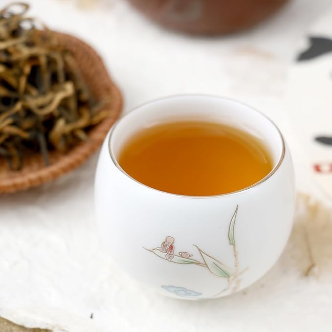 SANRAN Black Tea Loose Leaf, Yunnan Mi Ya Dianhong Cha, 6oz