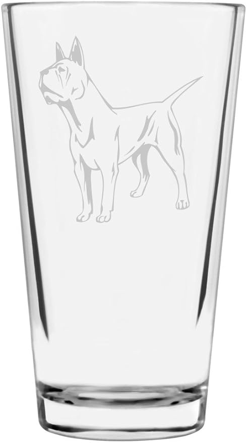 Chinese Chongqing Custom Personalized Dog Themed Etched All Purpose 16oz Pint Glass