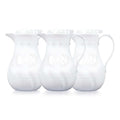 OCS Parts Set of 3 Easy Pour Thermal Coffee Carafes | 8-Inch Insulated Hot and Cold Beverage Pitcher Server for Coffee, Tea, Hot Chocolate and Water | 20-Ounce | White