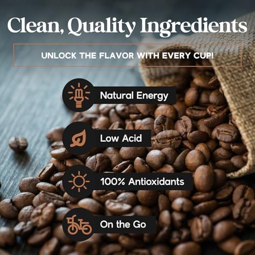 Dolce Superfoods Organic Instant Coffee – USDA Certified, Bold & Smooth Flavor, 14oz Travel-Friendly, No Additives, Non-GMO