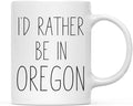 Andaz Press U.S. State 11oz. Coffee Mug Gift, I'd Rather Be in Oregon, 1-Pack, Long Distance College Going Away Study Abroad Birthday Christmas Gifts