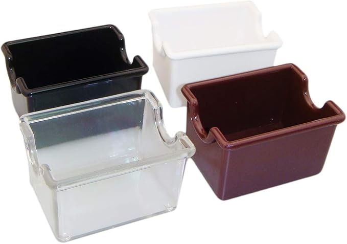 New Star Foodservice 1028669 Plastic Sugar Packet Holder, Black, Set of 12