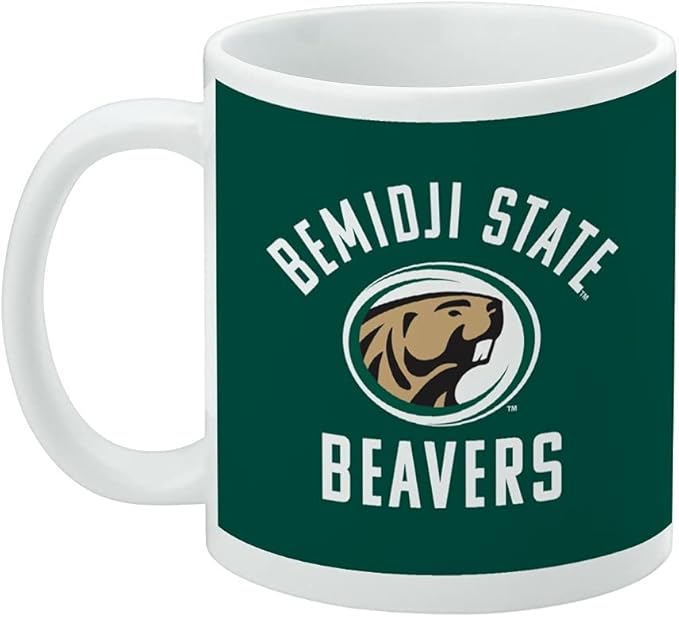 Bemidji State University Beavers Ceramic Coffee Mug, Novelty Gift Mugs for Coffee, Tea and Hot Drinks, 11oz, White