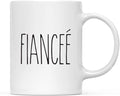 Andaz Press Simple Rustic Farmhouse Kitchen Decor 11oz. Ceramic Coffee Tea Mug Gift, Fianceé, 1-Pack, Birthday Christmas Gift Ideas for Family, Friends