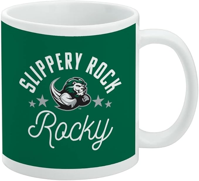 Slippery Rock The Rock Ceramic Coffee Mug, Novelty Gift Mugs for Coffee, Tea and Hot Drinks, 11oz, White