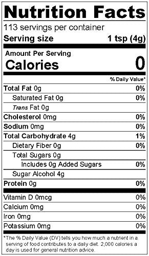 So Nourished Powdered Monk Fruit Sweetener with Erythritol, 1:1 Sugar Substitute, Keto, 0 Calorie, 0 Net Carb, Non-GMO (1 Pound)