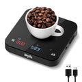 Professional Mini Coffee Scale with Timer, Diyife Rechargeable Espresso Scale, 2kg/0.1g Accurate Scale for Pour-Over Coffee, Portable Digital Kitchen Scale for Drip Coffee, French Press