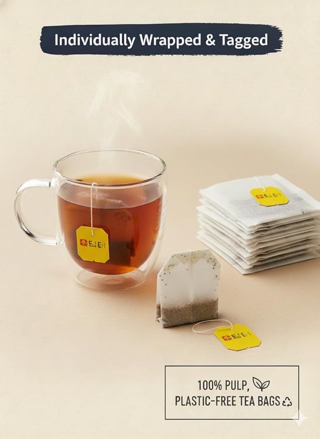 Damtuh Korean Roasted Rice & Solomon’s Seal Tea – Traditional Herbal Tea - Caffeine-Free, Sugar-Free, Non-Caloric, 40 Tea Bags (1.5g each)