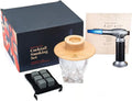 Cocktail Smoker Mixology Bartender Kit, Whiskey Smoker Kit for Old Fashioned & Bourbon Drinks, Drink Smoker Infuser Set with Torch and Wood Chips Gifts for Men (Without Butane) (with Wood Chips)