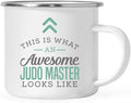 Andaz Press 11oz. Stainless Steel Campfire Coffee Mug, This Is What an Awesome Judo Master Looks Like, 1-Pack, Birthday Gift Ideas for Coworker, Includes Gift Box