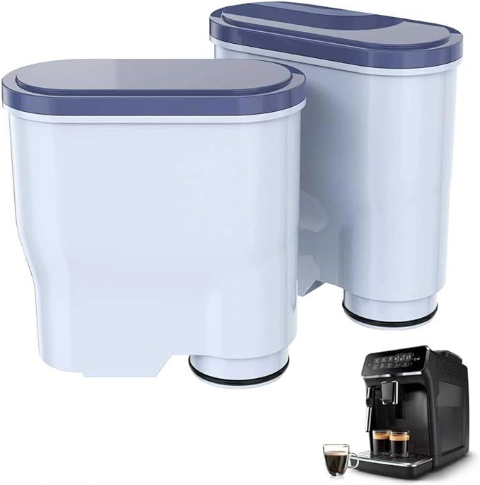Coffee Filter CA6903/10/22/47 Compatible with AquaClean Water Filter No Descaling up to 5000 cups.，Dedicated Anti-Lime Scale Water filter，Aqua Clean Water Filter For Automatic Coffee Machines,2 pack