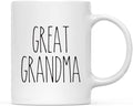 Andaz Press Simple Rustic Farmhouse Kitchen Decor 11oz. Ceramic Coffee Tea Mug Gift, Great Grandma, 1-Pack