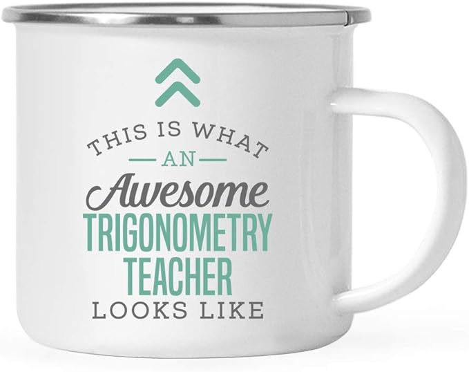 Andaz Press 11oz. Stainless Steel Campfire Coffee Mug Gift, This is What an Awesome Trigonometry Teacher Looks Like, 1-Pack, Birthday Gift Ideas Coworker Him Her, Includes Gift Box