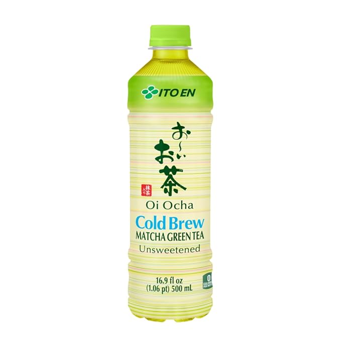 ITO EN Oi Ocha Matcha Green Tea Unsweetened, 16.9 Ounce Bottle (Pack of 12), Sugar Free