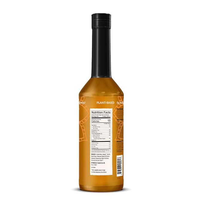 Lakanto Simple Flavoring Syrup - Monk Fruit Sweetener with Allulose, Perfect for Coffee, Tea, Cocktails, Snow Cones, Sodas, Other Drinks, Keto, Vegan (Caramel - 25.4 fl oz)