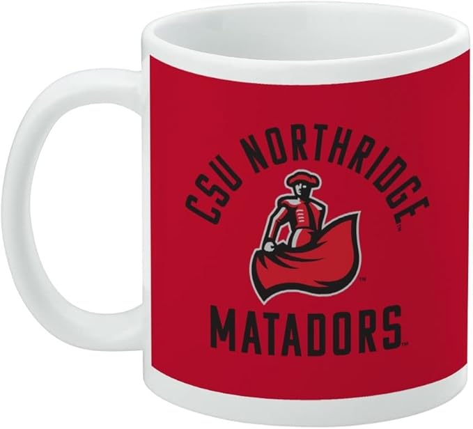 Cal State Northridge Matadors Ceramic Coffee Mug, Novelty Gift Mugs for Coffee, Tea and Hot Drinks, 11oz, White