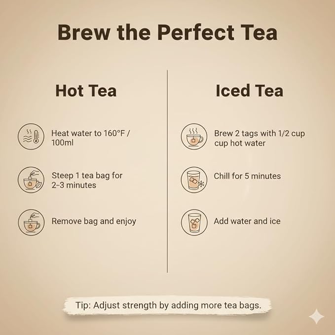 Damtuh Korean Pu-erh Tea – Aged & Smooth Dark Tea, Full-Bodied Earthy Flavor – 50 Tea Bags (0.7g each)