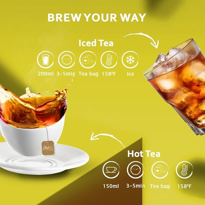 Olinda Pineapple & Mango Organic Black Tea 25 Tea Bags Caffeinated Tropical Fruity Hot or Cold Brew Natural Fruit Tea Christmas Holiday Gift for Women & Tea Lovers Secret Santa Stocking Stuffer