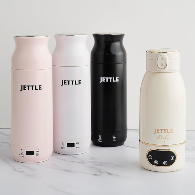 Electric Kettle - Travel Portable Heater for Coffee Tea Milk Soup - Stainless Steel Travel Water Boiler tea pot with Temperature Control - LED - Automatic Power Off - 450ml - Kitchen Appliance