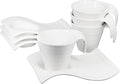 Porcelain Coffee cup and saucer Mugs,5.17 Ounce, Savor Espresso Mugs Cups for Latte, Hot Tea, Cappuccino, Mocha, Cocoa, Mugs Set