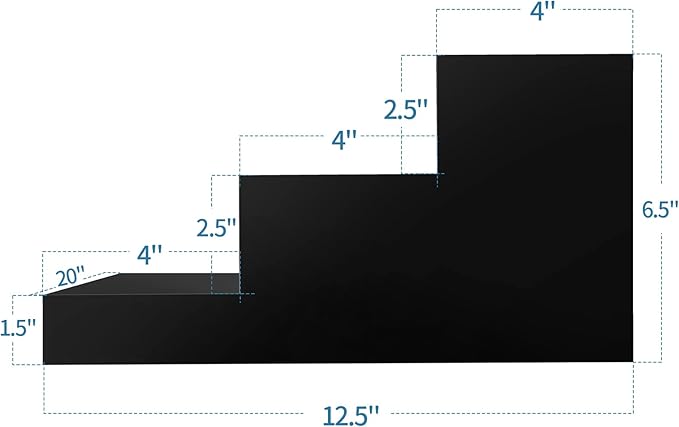 CiaoHER Large Acrylic Wine Liquor Bottle Rack 20x12.5x6.5 in 3 Tier Black Countertop Riser Display for Bar Coffee Leisure Station Retail Store Shop Grocery Collection Organizer Stand