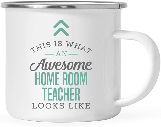 Andaz Press 11oz. Stainless Steel Campfire Coffee Mug Gift, This is What an Awesome Home Room Teacher Looks Like, 1-Pack, Birthday Gift Ideas Coworker Him Her, Includes Gift Box