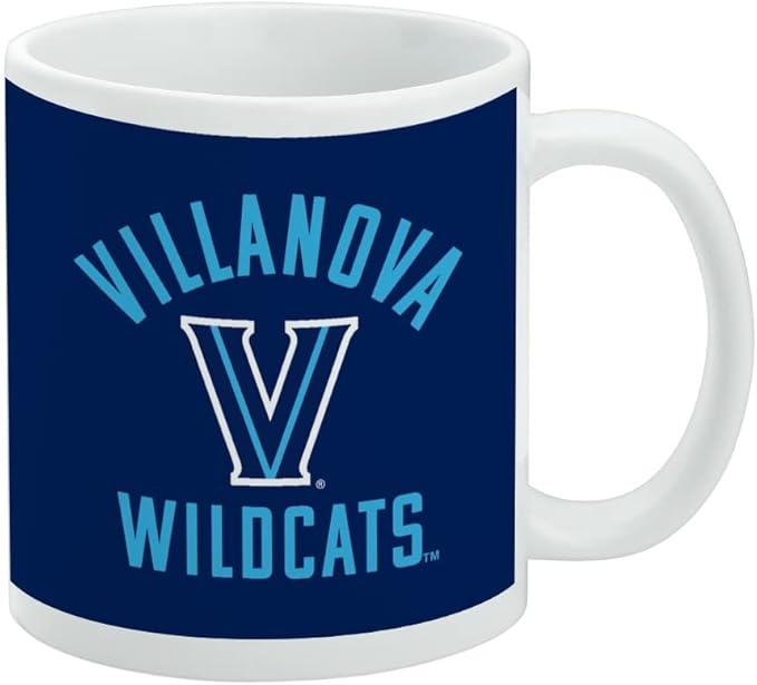 Villanova University Wildcats Ceramic Coffee Mug, Novelty Gift Mugs for Coffee, Tea and Hot Drinks, 11oz, White
