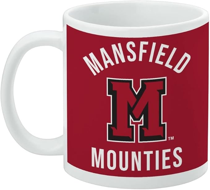 Mansfield University Mountaineers Logo Ceramic Coffee Mug, Novelty Gift Mugs for Coffee, Tea and Hot Drinks, 11oz, White
