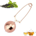 Stainless Steel LongHandle Tea Strainers Premium Tea Infuser Filter, Portable Tea Infuser Strainer Reusable Ball Shape Teapot Filter For Filter Tea, Coffee, Hot Brine Ingredi