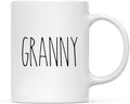 Andaz Press Simple Rustic Farmhouse Kitchen Decor 11oz. Ceramic Coffee Tea Mug Gift, Granny, 1-Pack, Birthday Christmas Gift Ideas for Family, Friends