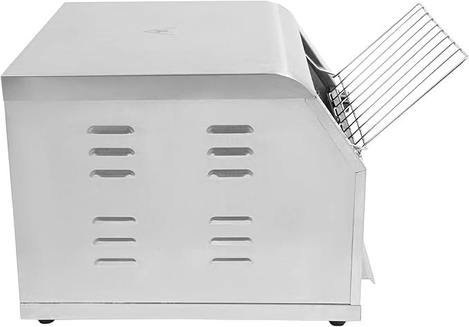 Commercial Toaster Conveyor, Electric Stainless Steel Restaurant Toaster Oven for Bagel Burgers Bun Bread, Heavy Duty Industrial Conveyor Toasters (450 Slices/Hour)