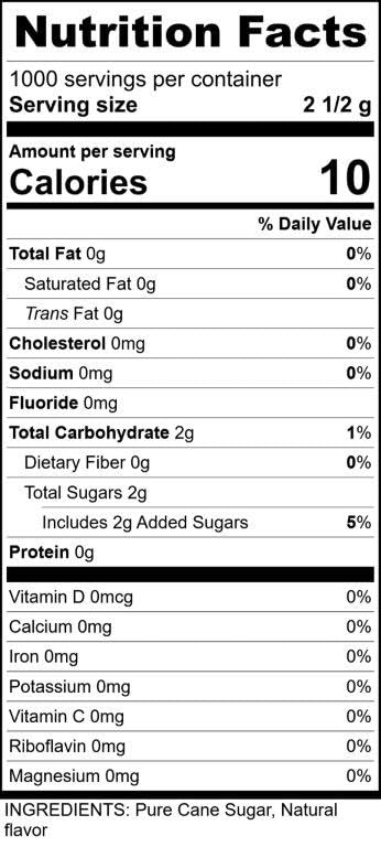Javamelts French Vanilla Flavored Sugar Packets | Pure Cane Sugar for Baking, Coffee Syrup Substitute, Cocktails, Tea | Non GMO, Non Dairy, Gluten Free, Kosher | 1,000 Bulk Sugar Packets
