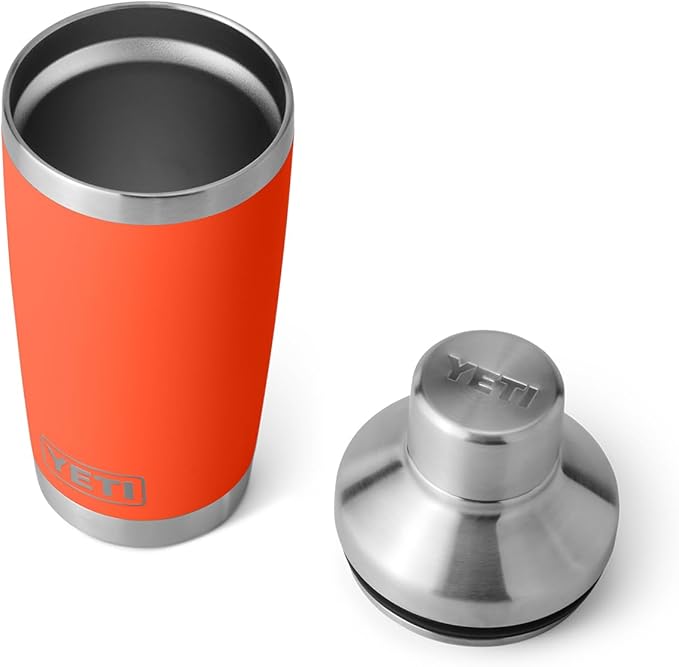 YETI Rambler 20 oz Cocktail Shaker, Stainless Steel, Vacuum Insulated, Papaya