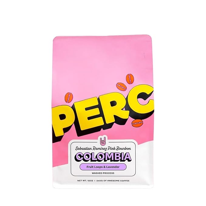 Colombia Sebastian Ramirez Pink Bourbon - Roasted by Perc Coffee - Freshly Ground Coffee - 2 Pound Bag